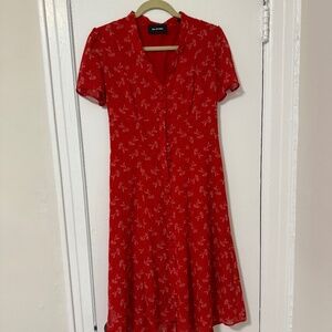 Kooples Red midi dress